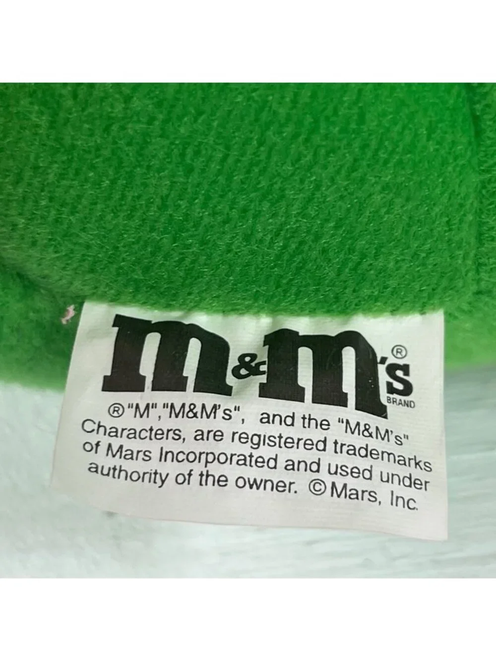 M&Ms Character Plush Toy Green Hand Stitched Stuffed